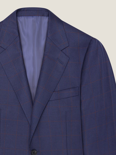 Maroon Windowpane Jacket