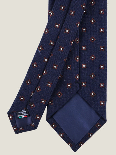 Corbata de seda índigo Lenola