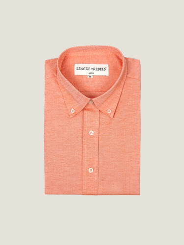 SS Linen Peach Shirt