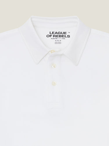 SS Interlock-Poloshirt in Weiß