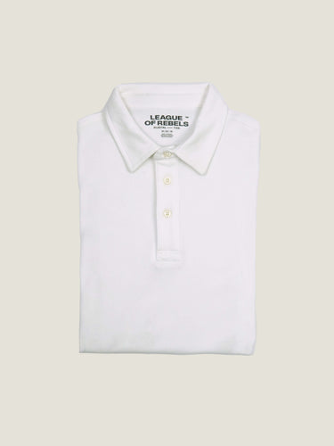 SS Interlock-Poloshirt in Weiß