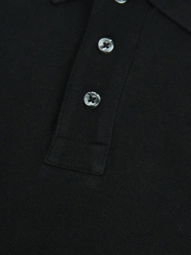 SS Piqué Polo Schwarz