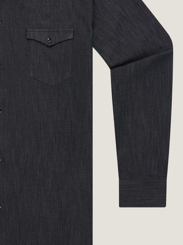 Black Denim Cowboy Shirt