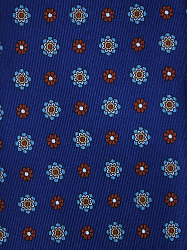 Corbata de seda índigo Lenola