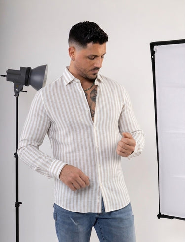 Capri Linen Striped Shirt