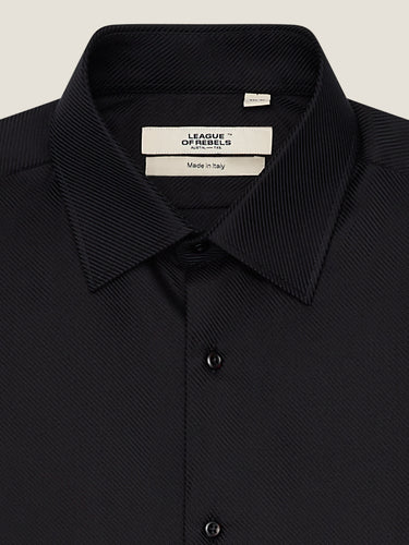 Carlo Black Twill Shirt