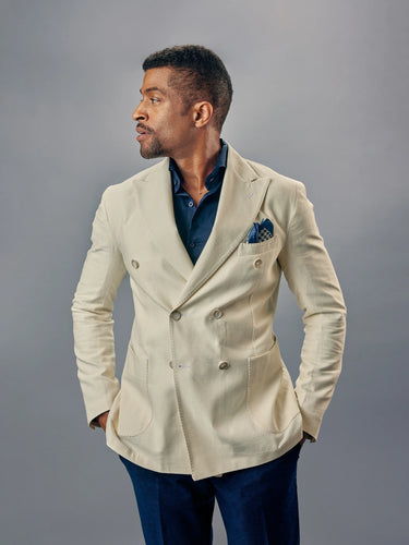 Blue Houndstooth Square