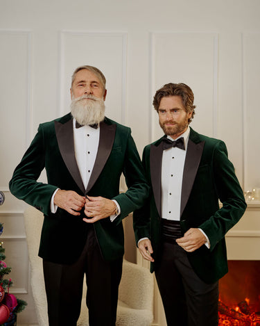 Chaqueta de terciopelo verde 