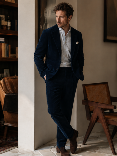 Midnight Navy Corduroy Suit