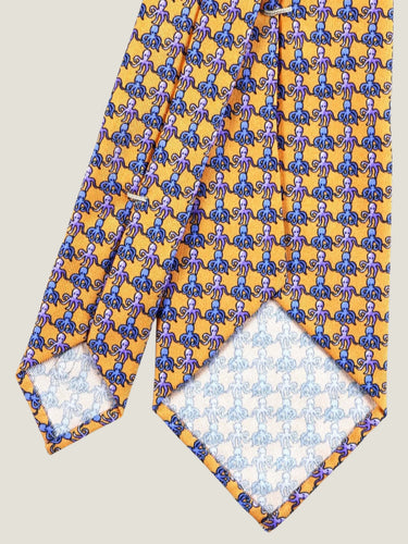 Corbata de seda índigo Lenola