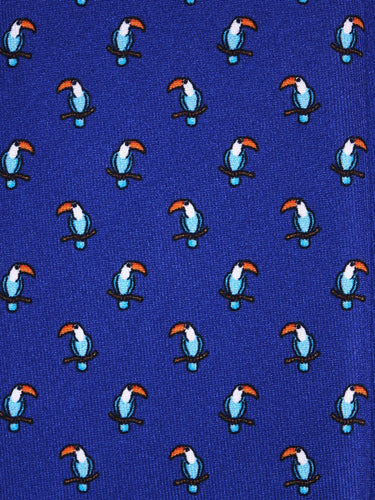 Corbata de seda índigo Lenola
