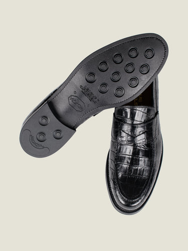 Schwarzer Loafer „Axel Croc“