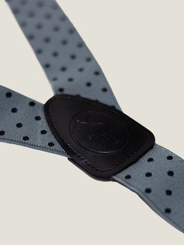 Tirantes de lunares grises