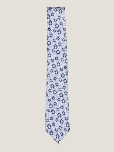 Corbata de seda floral