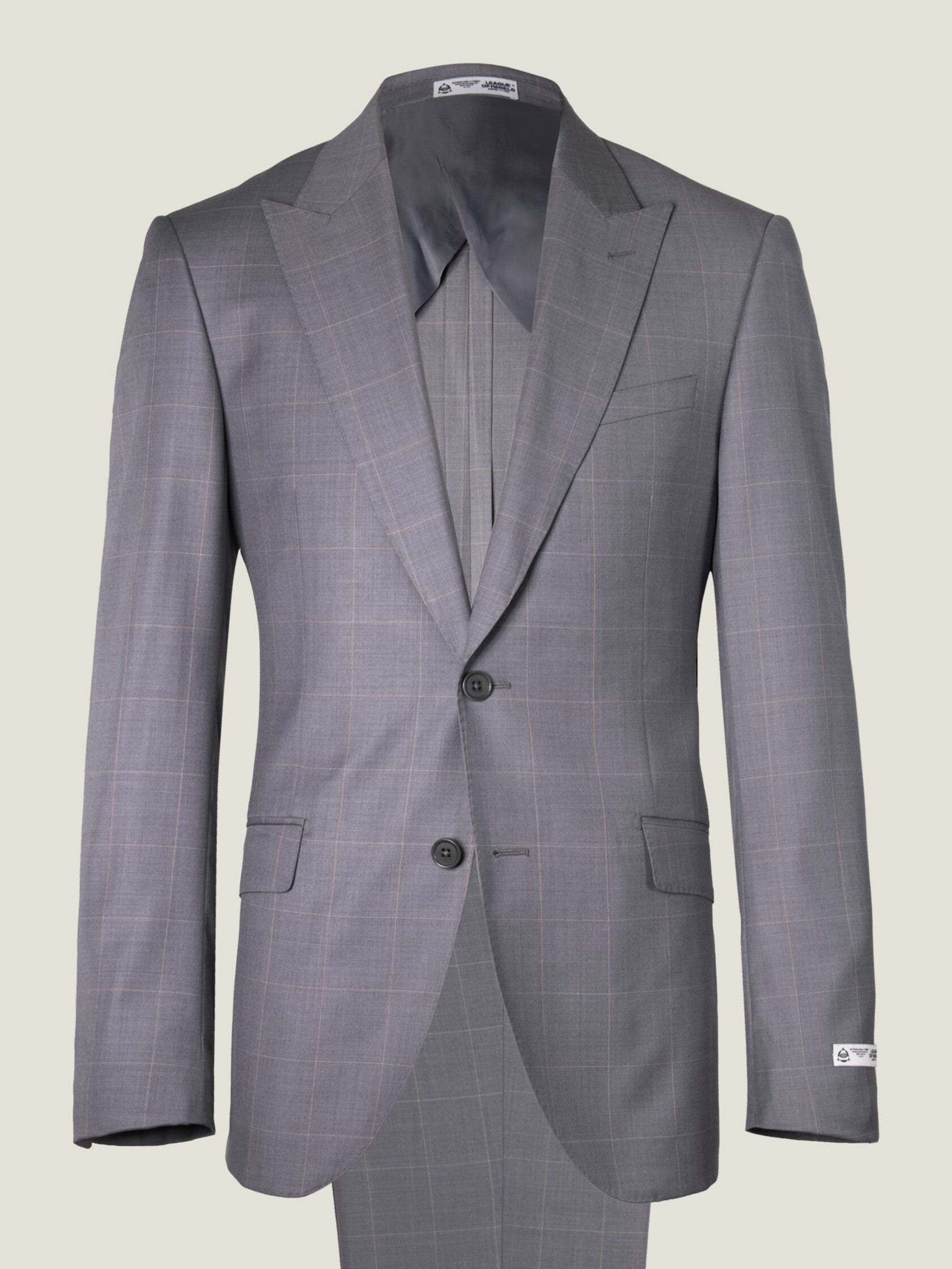SB2 Grey Windowpane suit