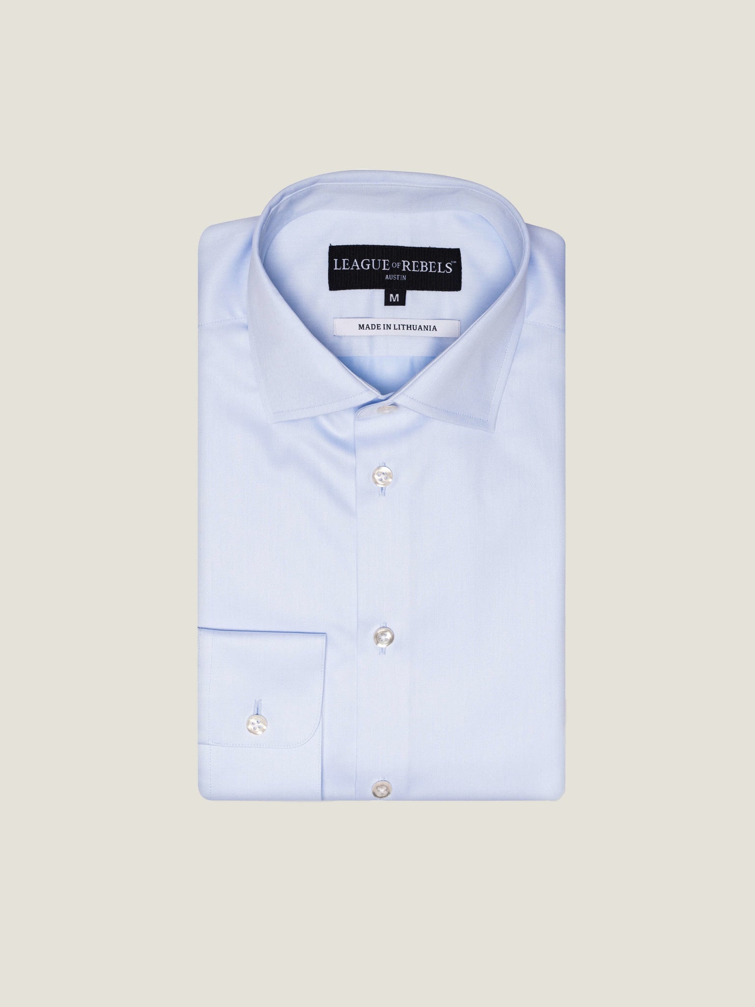 Primo Blue Twill Shirt | Premium Men's Tailored Shirt | League of Rebels 18.5 / XX-Large Primo Blue Twill Shirt | Premium Men's Tailored Shirt | League of Rebels 18.5 / XX-Large