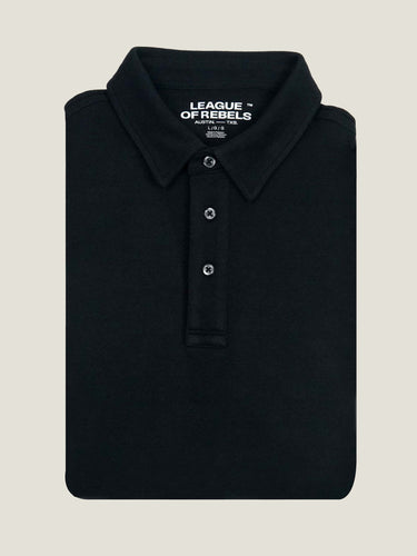SS Interlock Black Polo