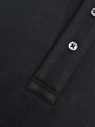 SS Interlock Black Polo