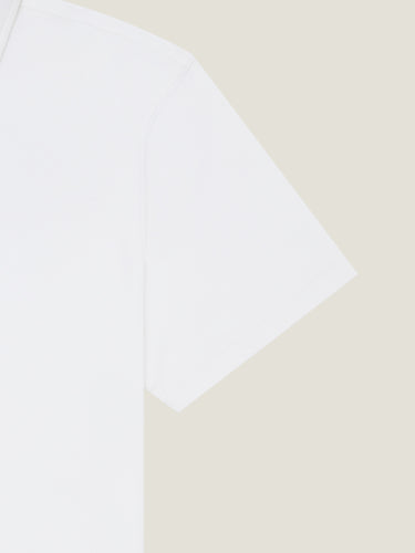 SS Interlock-Poloshirt in Weiß